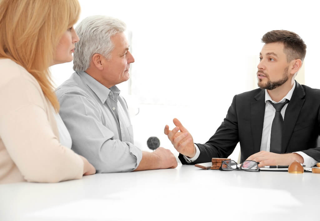 Lawyer Discussing With His Client