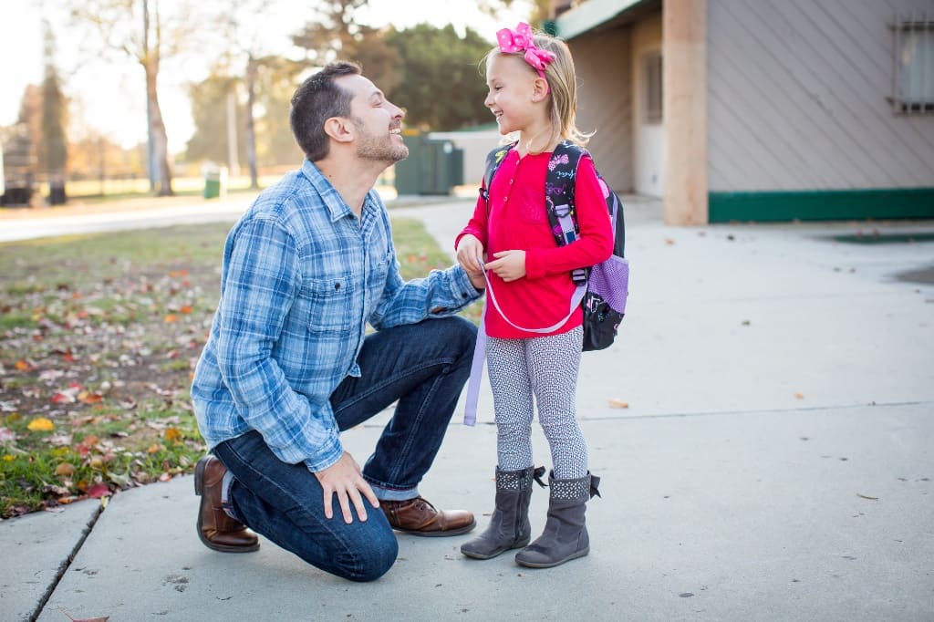 Daughter Smiling With Her Dad