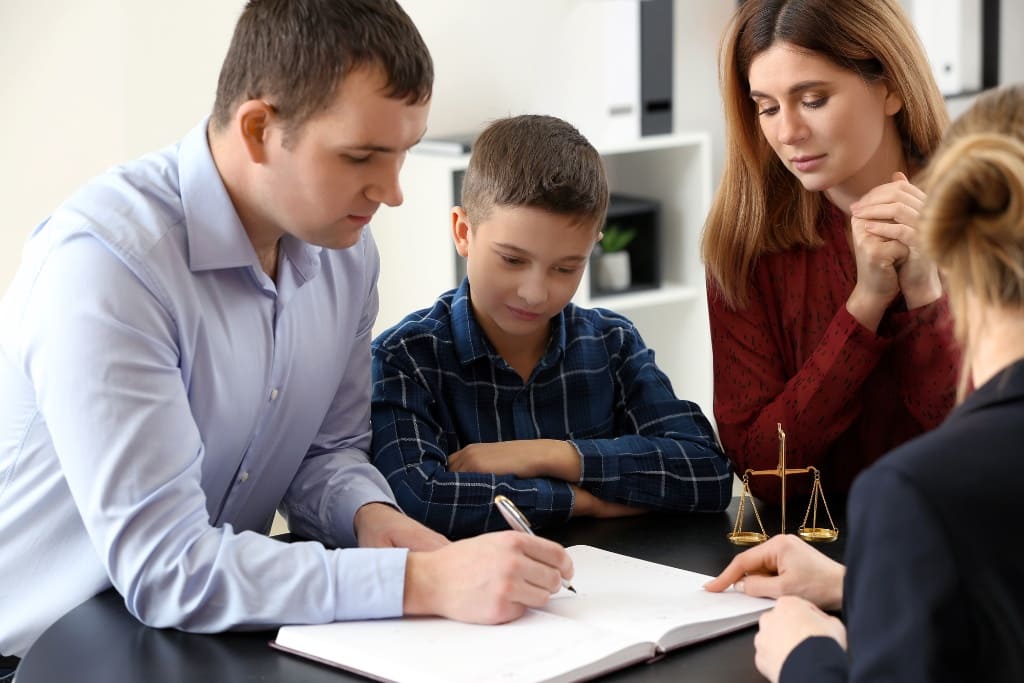 Client Signing The Legal Doc